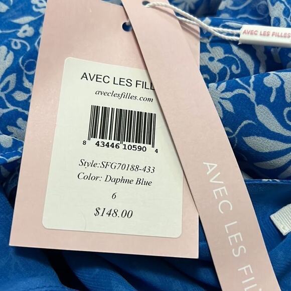 AVEC LES FILLES NWT TIERED MAXI‎ DRESS SIZE 6 - Picture 7 of 7